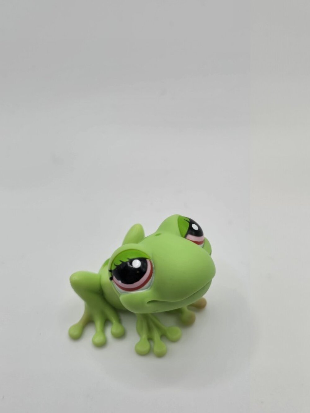 Littlest Pet Shop Green Frog With Eyelashes #898 LPS Hasbro Authentic *READ*
